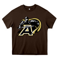 Chocolate Brown army black knights Heavy Core Tee - linhVisuals