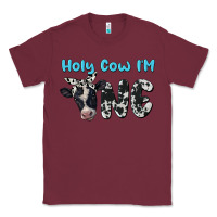 Burgundy holy cow i'm one Classic Tee - BarkalooDesign