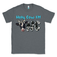 Charcoal Heather holy cow i'm one Classic Tee - BarkalooDesign