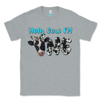 Heather Grey holy cow i'm one Classic Tee - BarkalooDesign