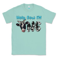 Seafoam holy cow i'm one Classic Tee - BarkalooDesign