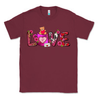 Burgundy Love Coffee Mug Valentines Day Classic Tee - FaDigitalArtStudio