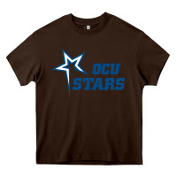 Chocolate Brown oklahoma city university stars1 vectorized Heavy Core Tee - linhVisuals