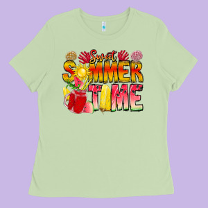 Sweet Summer Time Ladies Tee Designed By Cowhidedigitalart