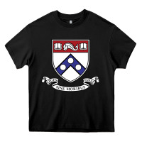 Black the pennsylvania quakers Heavy Core Tee - linhVisuals