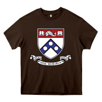 Chocolate Brown the pennsylvania quakers Heavy Core Tee - linhVisuals