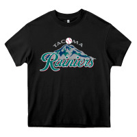 Black the tacoma rainiers Baseball Heavy Core Tee - linhVisuals