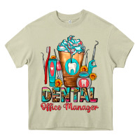 Mossy Dental Office Manager cold drink frappe Heavy Core Tee - FaDigitalArtStudio
