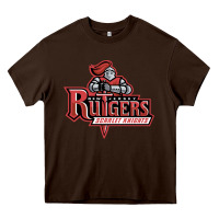 Chocolate Brown the rutgers scarlet knights Heavy Core Tee - linhVisuals