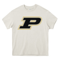 Cream purdue boilermakers Heavy Core Tee - linhVisuals