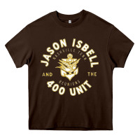 Chocolate Brown jason isbell and the 400 unit Heavy Core Tee - linhVisuals