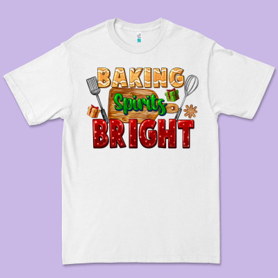 Baking Spirits Bright Premium Tee Designed By Fadigitalartstudio