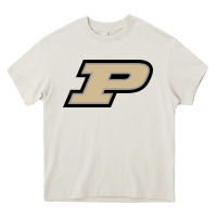 Cream purdue boilermakers Heavy Core Tee - linhVisuals
