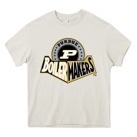 Cream purdue boilermakers Heavy Core Tee - linhVisuals