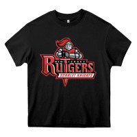 Black rutgers scarlet knights Heavy Core Tee - linhVisuals
