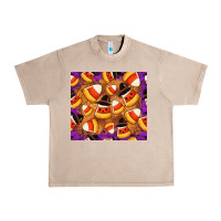 French Oak Candy Pattern Urban Heavy Tee - CowhideDigitalArt