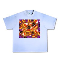 Grape Ice Candy Pattern Urban Heavy Tee - CowhideDigitalArt