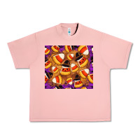 Salmon Candy Pattern Urban Heavy Tee - CowhideDigitalArt