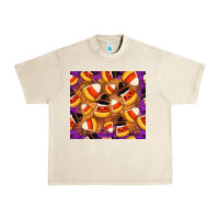 Sandshell Candy Pattern Urban Heavy Tee - CowhideDigitalArt