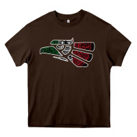 Chocolate Brown hecho en mexico aztec calendar mexican eagle t shirt Heavy Core Tee - linhVisuals