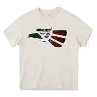Cream hecho en mexico aztec calendar mexican eagle t shirt Heavy Core Tee - linhVisuals