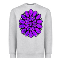 Heather Grey purple gemstone jewelny Heavyweight Sweatshirt - RanaPortraitStore