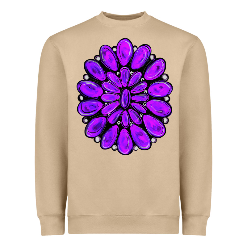 Purple Gemstone Jewelny Heavyweight Sweatshirt by RanaPortraitStore | Teevron