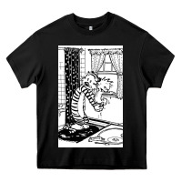 Black calvin Heavy Core Tee - linhVisuals