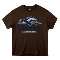Chocolate Brown longwood lancers Heavy Core Tee - linhVisuals