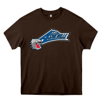 Chocolate Brown unc asheville bulldogs Heavy Core Tee - linhVisuals