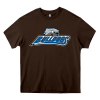 Chocolate Brown unc asheville bulldogs Heavy Core Tee - linhVisuals