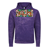 Cloud Purple Santa skeleton christmas Vintage Hoodie - Artiststas