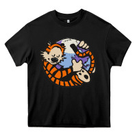 Black calvin Heavy Core Tee - linhVisuals