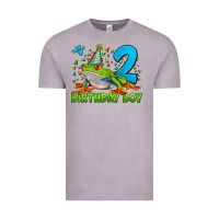 Vintage Zinc birthday boy frog age 2 Vintage Tee - LillyAllenDesigns
