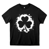 Black irish pride clover leaf  saint irish pats st. patrick's day t shirt Heavy Core Tee - linhVisuals