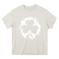 Cream irish pride clover leaf  saint irish pats st. patrick's day t shirt Heavy Core Tee - linhVisuals