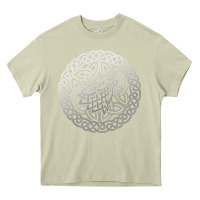 Mossy ireland celtic knotwork design ornament wolf original celtic pullover Heavy Core Tee - linhVisuals