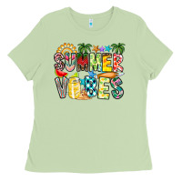 Matcha Summer Vibes Ladies Tee - CowhideDigitalArt