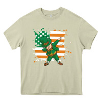 Mossy dabbing leprechaun irish american flag Heavy Core Tee - linhVisuals