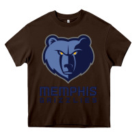 Chocolate Brown suitable-memphis-grizzlies-worn Heavy Core Tee - linhVisuals