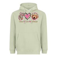 Matcha Peace Love Labrador Heavyweight Hoodie - Jasminsmagicworld