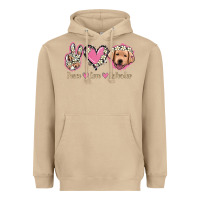 Mushroom Peace Love Labrador Heavyweight Hoodie - Jasminsmagicworld