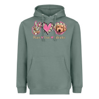 Sage Peace Love Labrador Heavyweight Hoodie - Jasminsmagicworld