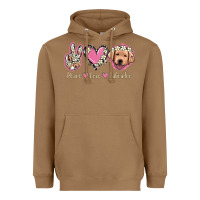 Toasted Coconut Peace Love Labrador Heavyweight Hoodie - Jasminsmagicworld