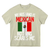 Mossy my husband is mexican nothing scares me funny husband zip hoodie Heavy Core Tee - linhVisuals