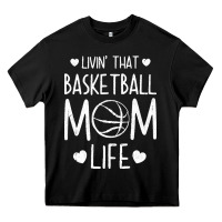 Black basketball t  shirt basketball mom life t  shirt Heavy Core Tee - linhVisuals