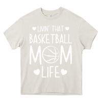 Cream basketball t  shirt basketball mom life t  shirt Heavy Core Tee - linhVisuals
