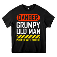 Black funny danger grumpy old man sarcastic saying, retirement t shirt Heavy Core Tee - linhVisuals