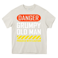 Cream funny danger grumpy old man sarcastic saying, retirement t shirt Heavy Core Tee - linhVisuals