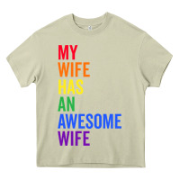 Mossy my wife has an awesome wife funny lesbian wedding gift t shirt Heavy Core Tee - linhVisuals